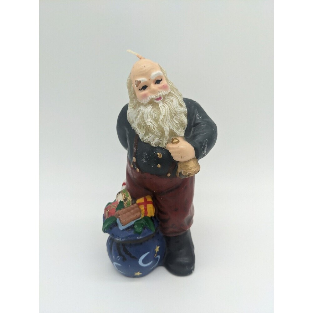 Vintage Santa Clause Wax Candle 6” Never Lit